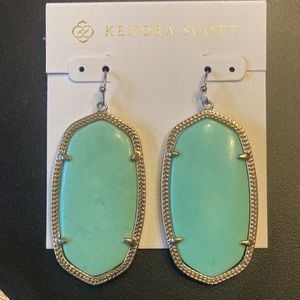 Kendra Scott Sea Green Earrings